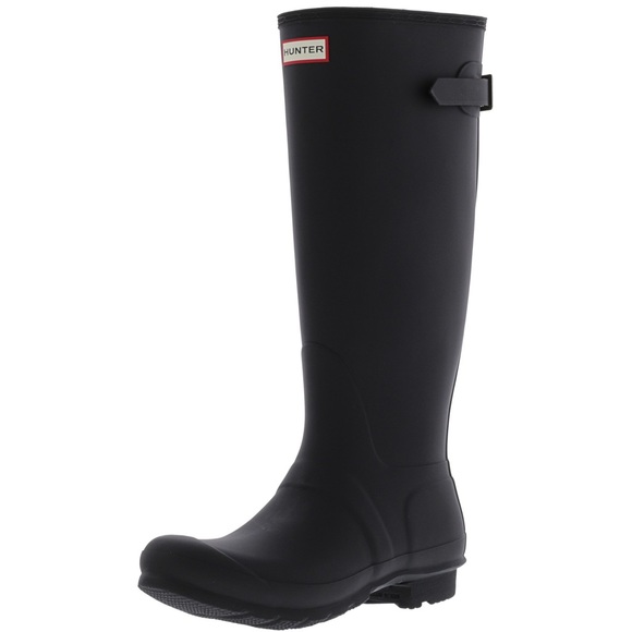 Matte Black Hunter Tall Rainboots - Picture 1 of 3